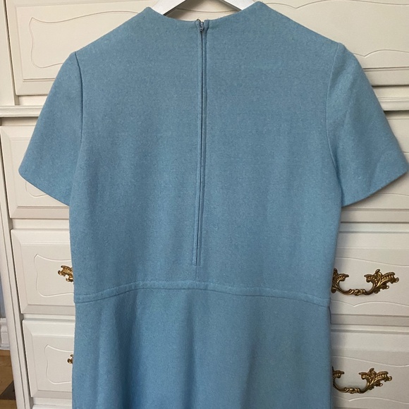 1960s 70s Leslie Fay Vintage Wool Dress Sz M L - Picture 7 of 14